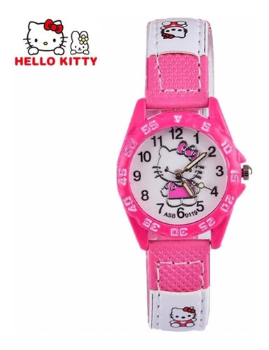Relógio Infantil Feminino Hello Kitty Original Em Promoção