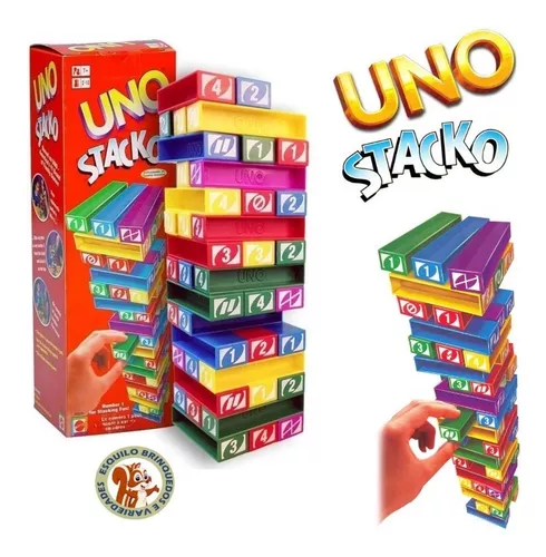 Jogo Uno Stacko, 43535, Mattel Games Mattel Multicolorido 