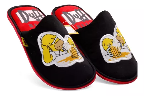 Zapatillas casa hombre HOMER SIMPSON brindis jarra cerveza