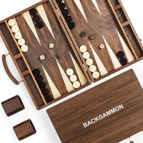 Ropoda Sapele - Juego De Mesa De Backgammon De Madera (15 P.