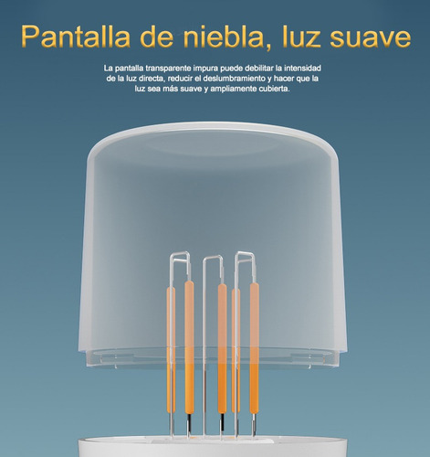 Lámpara Led Solar Portátil Blanca: Recargable Para Jardín