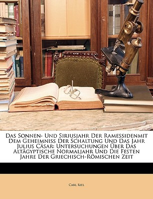 Libro Das Sonnen- Und Siriusjahr Der Ramessidenmit Dem Ge...