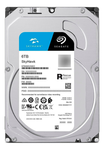 Disco Duro Interno Seagate Skyhawk 6tb 3.5 Pc/dvr Vigilancia