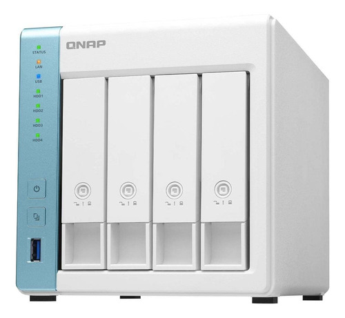 Qnap Nas Domestico De 4 Bahias Ts-431k Con Dos Puertos De 1g