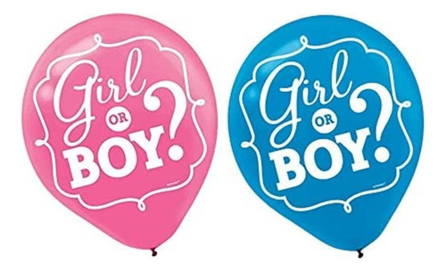 15 Globo Girl O Boy Niño O Niña Decora Baby Shower Latex