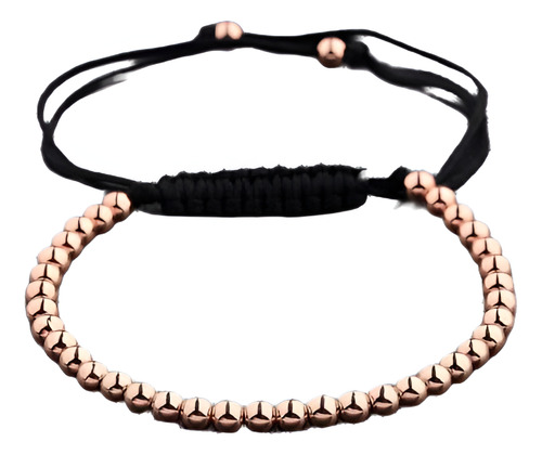 Moda Para Hombre Mujer Trenzado Macrame Pulseras 18k Chapado