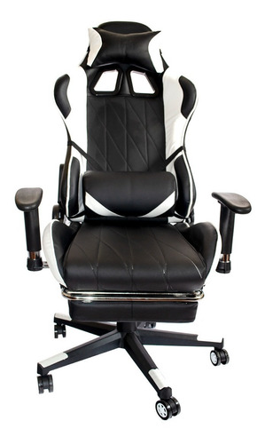 Silla Gamer Con Sistema De Almohada Doble Y Cojín 