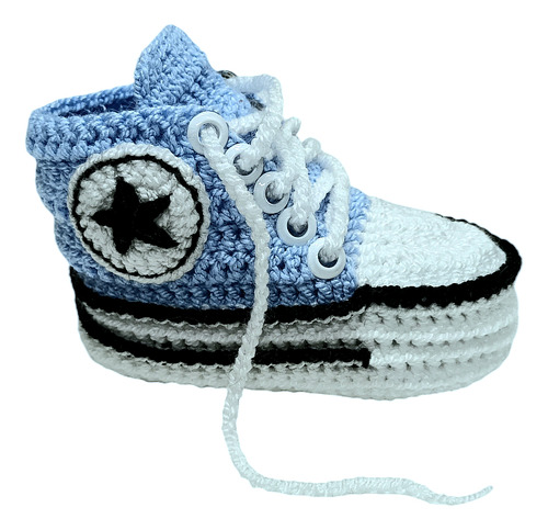 Zapatillas Tejida A Crochet Para Bebé De 0 A 4 Meses Aprox 