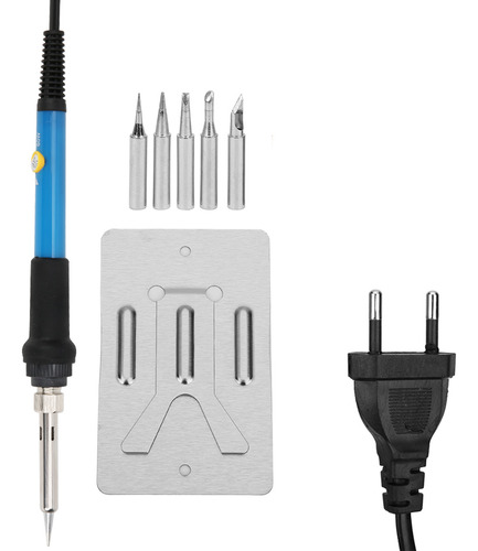 Juego De 7 Piezas De Soldador Eléctrico De Temperatura Ajust