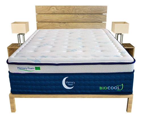 Colchón Memory Foam Bio Cool 10 Años Garantía Matrimonial