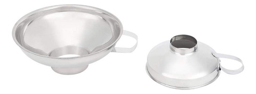 Paquete De 2 Embudos De Cocina Acero Inoxidable Para Conserv