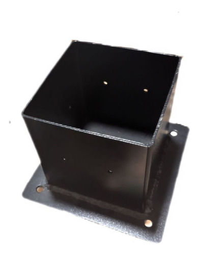 Sapata Suportes Metal 10x10cm Para Pilar De Madeira