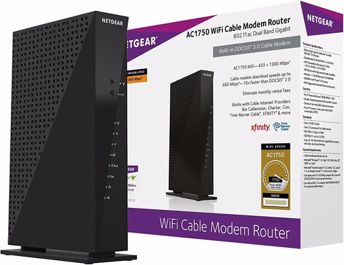 Netgear Ac1750 C6300 Wifi Cable Modem Router