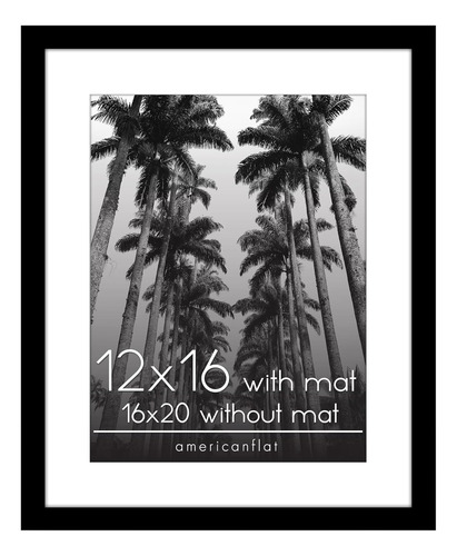 16x20 Picture Frame With Polished Plexiglass - Use As 12x16