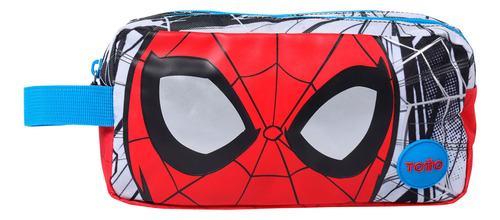 Cartuchera Escolar Para Niño Spiderman City Blanco