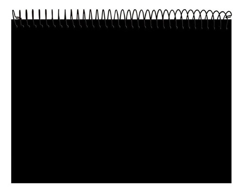 Caderno Capa Preta Dura Uni 10 Matérias 200 Folhas