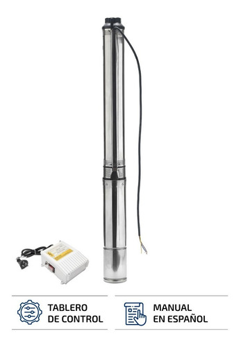 Imagen 8 de 10 de Bomba Sumergible Pozo Napa 4 PuLG 1,5 Hp 6500 L/h Tablero