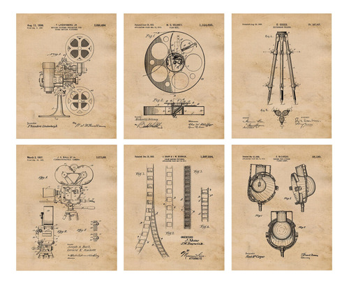 Equipos De Produccion De Peliculas De Video Vintage, Impresi