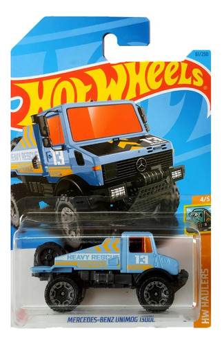 Hot Wheels Mercedes-benz Unimog 1300l Azul 2023 Camión