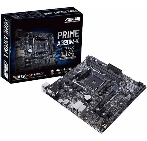 Placa Madre ASUS PRIME A320M-K AMD AM4, DDR4, M.2 NVMe, HDMI