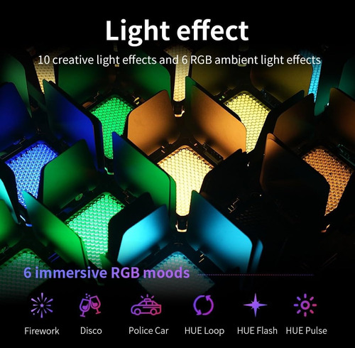 Cámara Portátil Zhiyun Fiveray M20c Combo 20w Rgb Con Luz Le