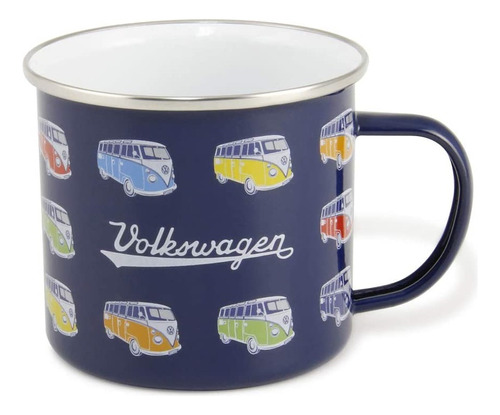 Taza Esmaltada Volkswagen T1 Bus Parade Blue