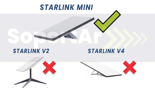 Kit Adaptador Metal Y Soporte Dtv P Starlink Mini Satelital