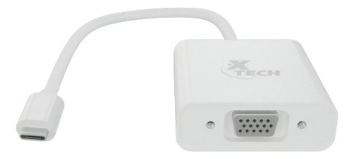 Adaptador De Tipo C Macho A Vga Hembra Xtech Xtc-551 Color Blanco