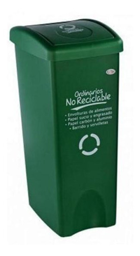 Papelera Vaiven Plana 53l Verde Ue4 4-1002175