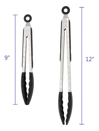 U Chef Set De 2 Pinzas De Cocina De Acero Inoxidable Y