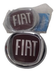 Emblema Fiat Palio Rojo Uno Compuerta Trasera 7,5cm Brazil