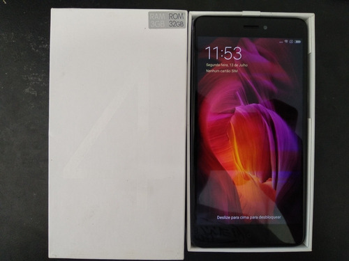 Celular Redmi Note 4 32gb Cinza Tela Está Amarela