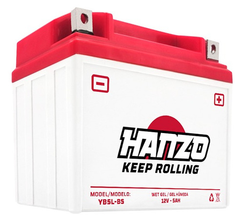 Batería Gel Hanzo,yb5l-bs,plsr 135ls/bm150/ybr125/dscvr135e