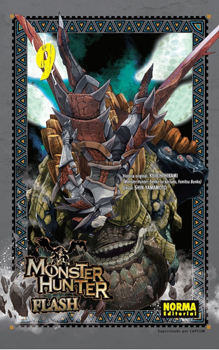 Monster Hunter Flash! 9: Monster Hunter Flash! 9, De Keiichi Hikami. Serie Monster Hunter Flash!, Vol. 9. Editorial Norma Comics, Tapa Blanda, Edición 1 En Castellano, 2016