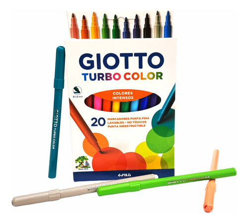 Marcador Giotto Turbo Color Por 20 Unidades