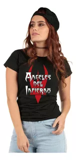 Playera Para Mujer Angeles Del Infierno Mod1