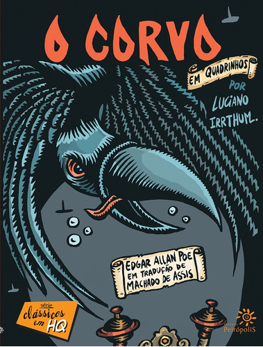 O corvo em quadrinhos, de Poe, Edgar Allan. Série Clássicos em HQ Editora Peirópolis Ltda, capa mole em português, 2009