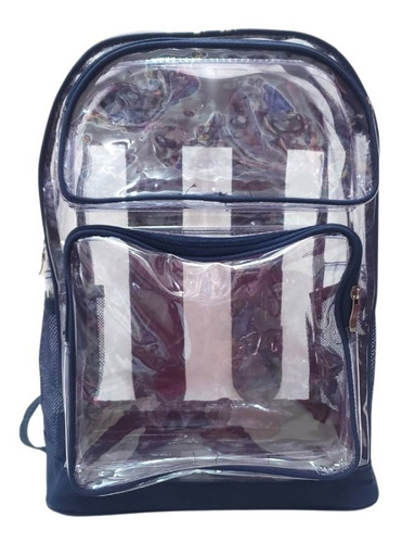 Mochila Escolar Transparente Primaria Secundaria Reforzada 