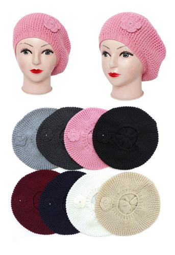 Gorro Boina Francesa Para Dama Varios Colores 