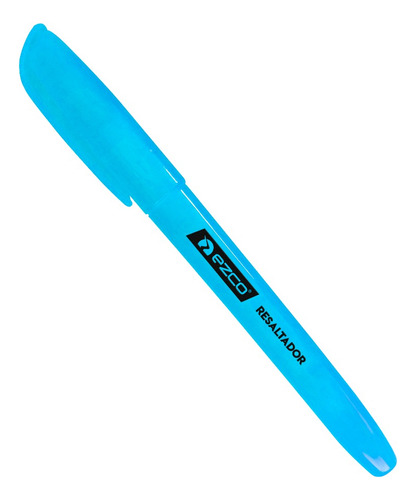 Resaltador Ezco Filgo Neon Biselado X 3 Unidades Color Celeste