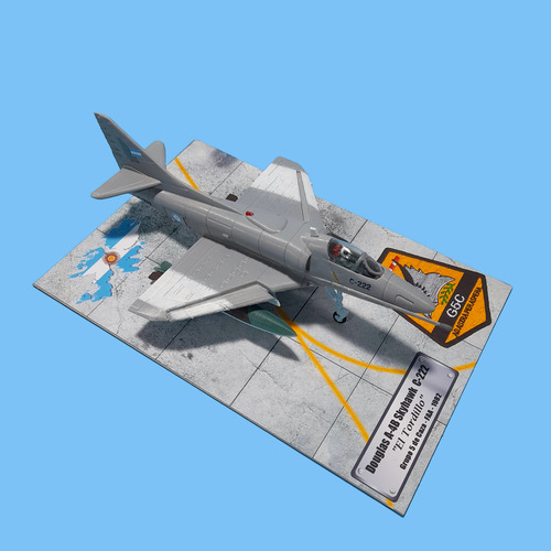 Maqueta Avión A Escala A-4b C222 Tordillo Argentino Malvinas