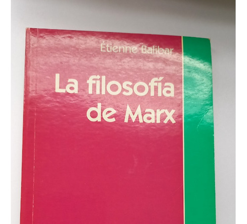 La Filosofía De Marx Etienne Balibar Ediciones Nueva Visión