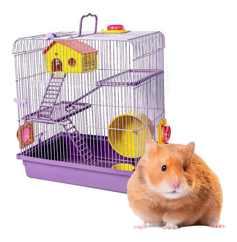 Gaiola Labirinto 3 Andares Para Hamster Roedores 