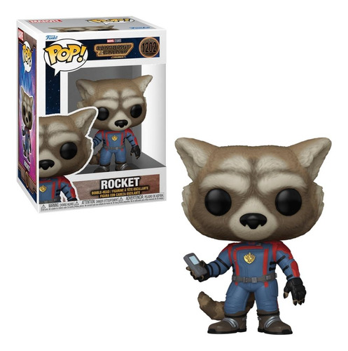 Boneco Funko Pop! Marvel Guardiões Da Galáxia: Vol 3 Rocket