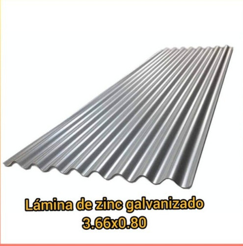 Láminas De Zinc Galvanizado 3.66x0.80 Y 3.05x0.80 Nuevas