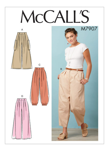 Pantalon Costura Para Mujer Sz 6-14