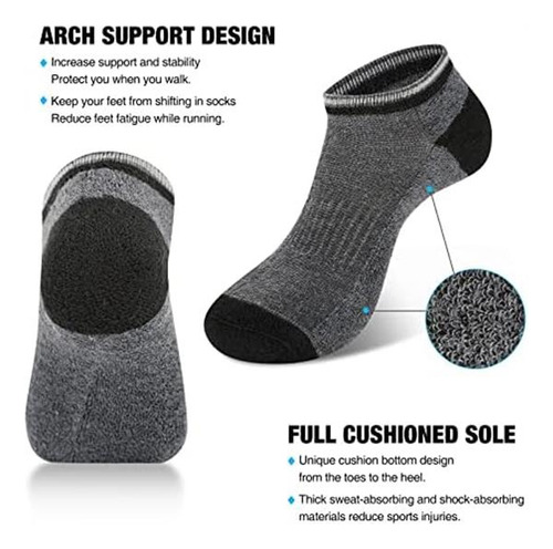 Coovan 8 Pares De Calcetines Tobilleros Para Hombre, Calceti
