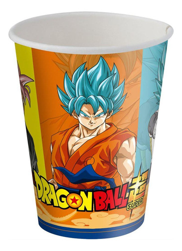 Copo Papel 200ml Dragon Ball Festcolor 8un