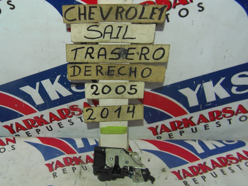Chapa Con Cierre Trasera Derecha Chevrolet Sail Classic
