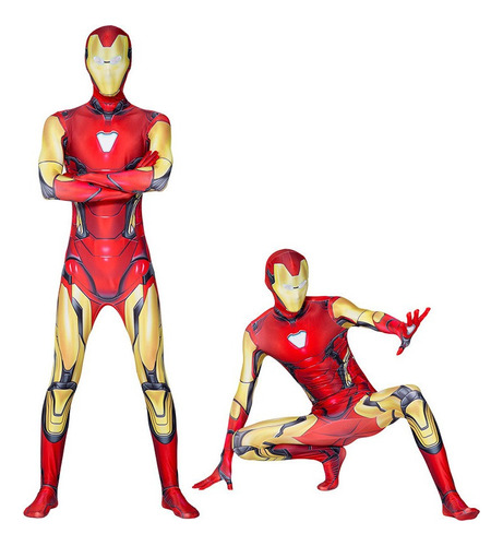 Traje Cosplay Iron Man Los Vengadores  De Una Pieza Mono